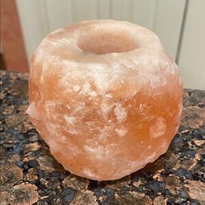 Natural Himalayan Salt Candle Holder